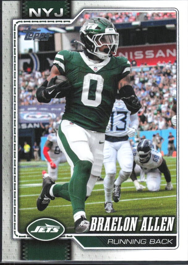 2026 Topps Flagship Football Braelon Allen #160 – framsida