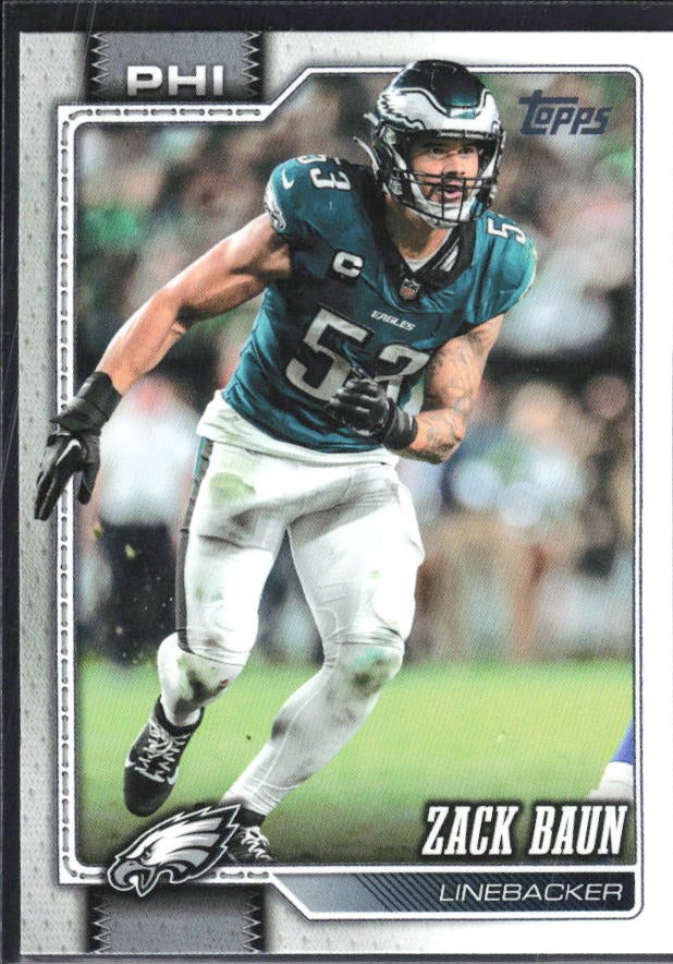 2026 Topps Flagship Football Zack Baun #251 – framsida