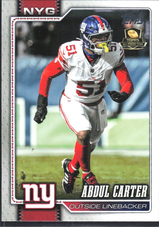 2026 Topps Flagship Football Abdul Carter #150 – framsida