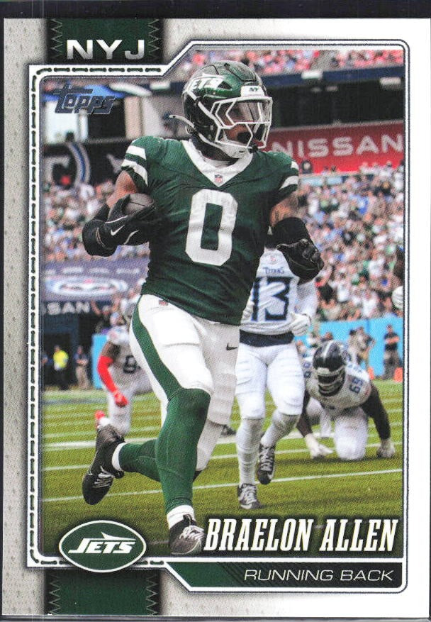 2026 Topps Flagship Football Braelon Allen #160 – framsida