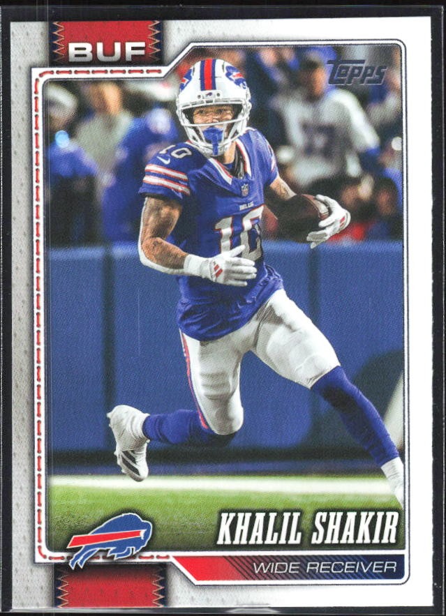 2026 Topps Flagship Football Khalil Shakir #21 – framsida
