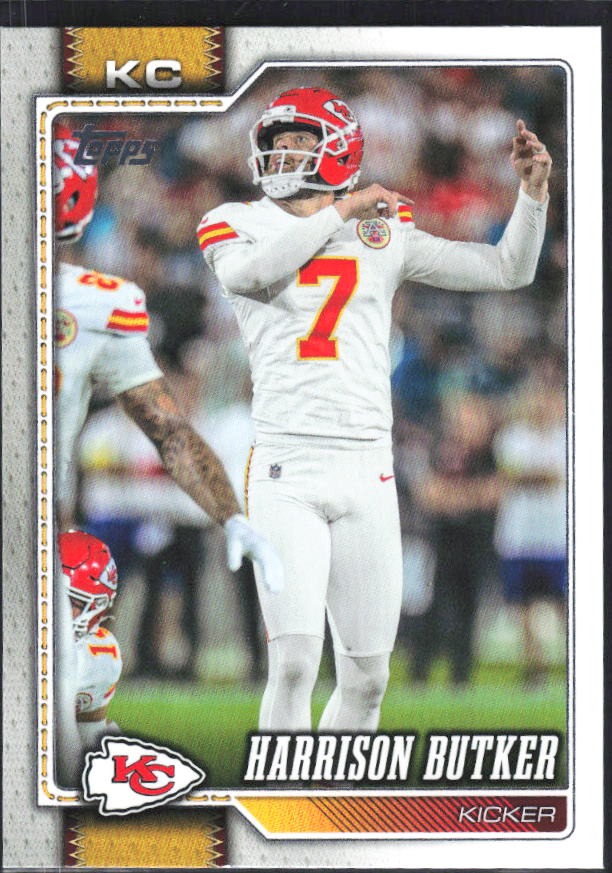 2026 Topps Flagship Football Harrison Butker #98 – framsida
