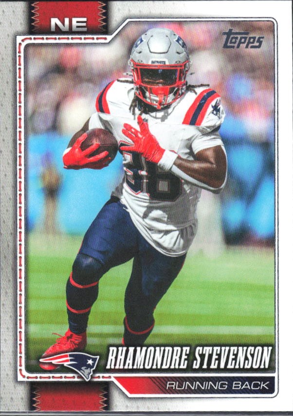 2026 Topps Flagship Football Rhamondre Stevenson #141 – framsida