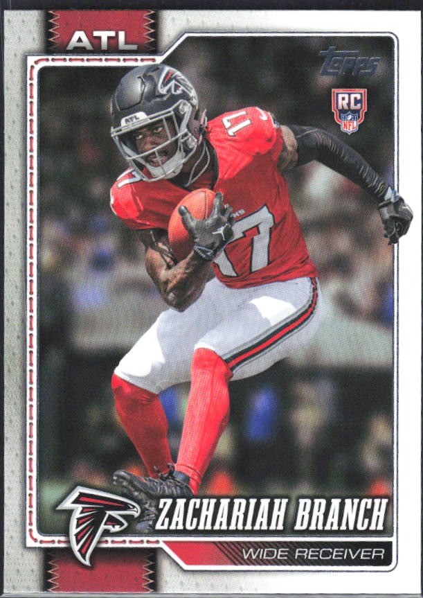 2026 Topps Flagship Football Zachariah Branch RC #397 – framsida