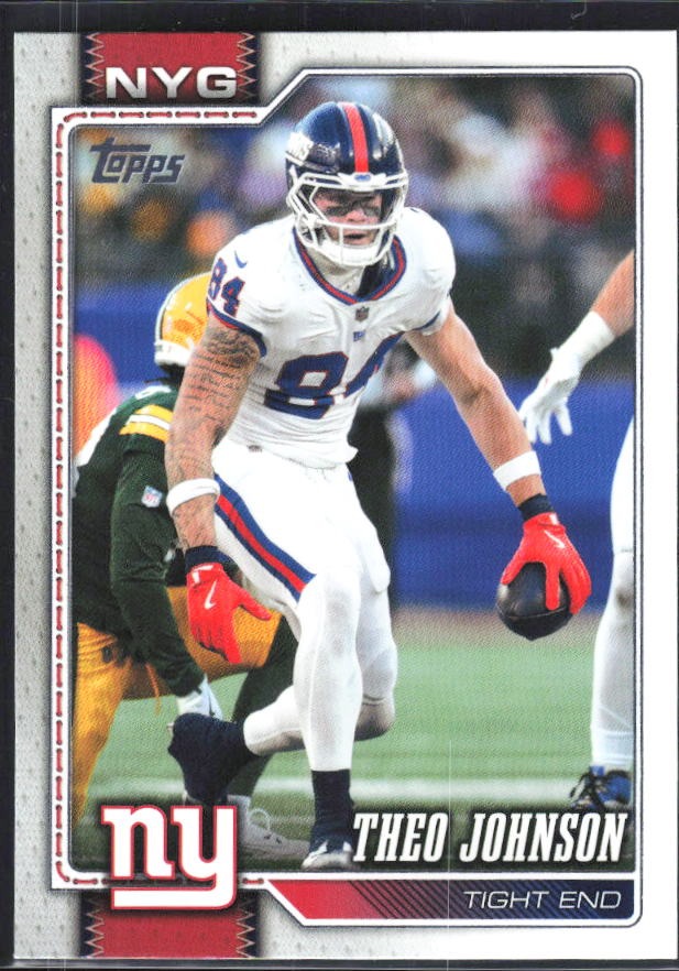 2026 Topps Flagship Football Theo Johnson #151 – framsida