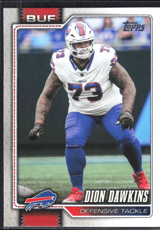 2026 Topps Flagship Football Dion Dawkins #23 – framsida