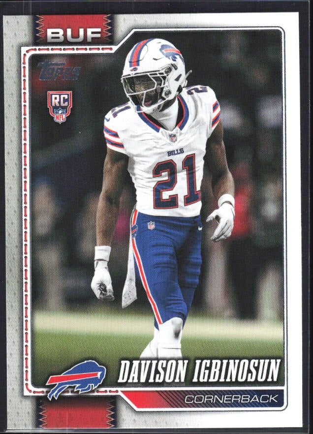 2026 Topps Flagship Football Davison Igbinosun RC #349 – framsida