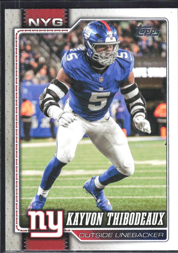 2026 Topps Flagship Football Kayvon Thibodeaux #245 – framsida