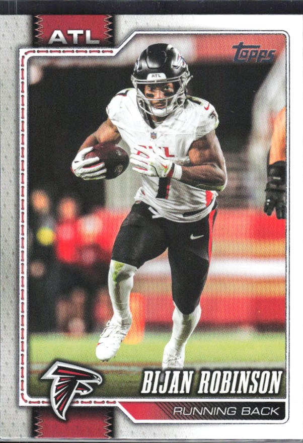 2026 Topps Flagship Football Bijan Robinson #12 – framsida