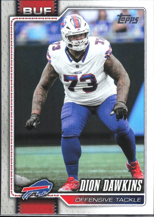 2026 Topps Flagship Football Dion Dawkins #23 – framsida