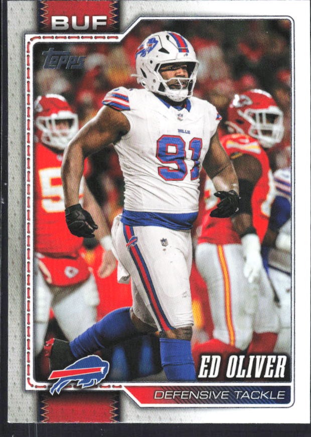 2026 Topps Flagship Football Ed Oliver #208 – framsida