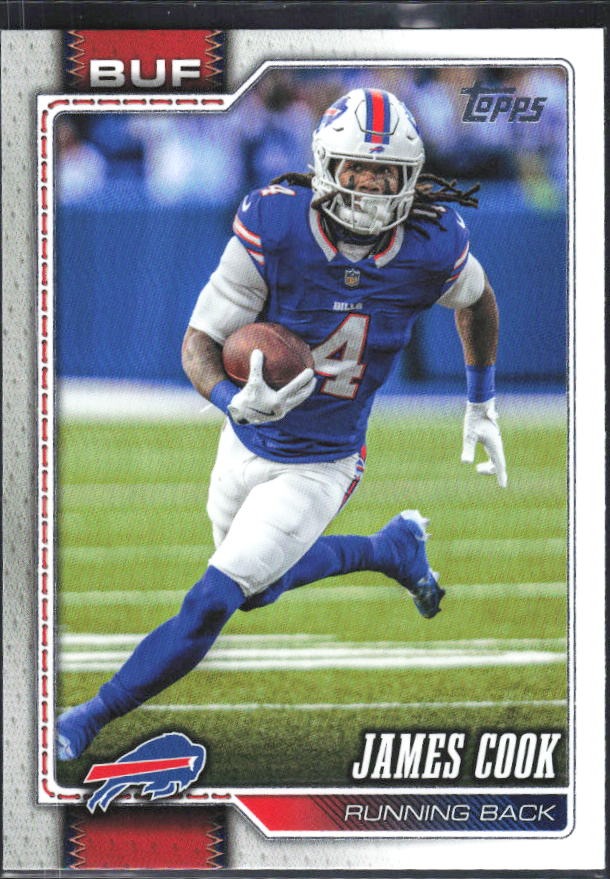 2026 Topps Flagship Football James Cook #25 – framsida
