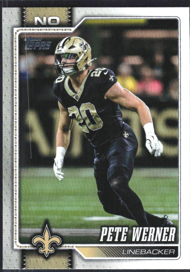 2026 Topps Flagship Football Pete Werner #44 – framsida