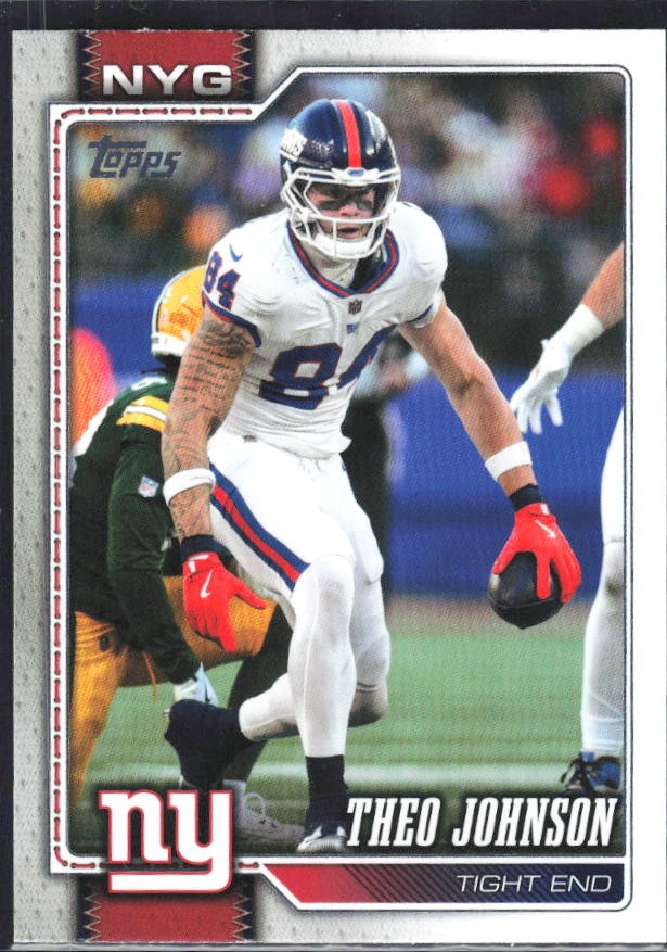 2026 Topps Flagship Football Theo Johnson #151 – framsida