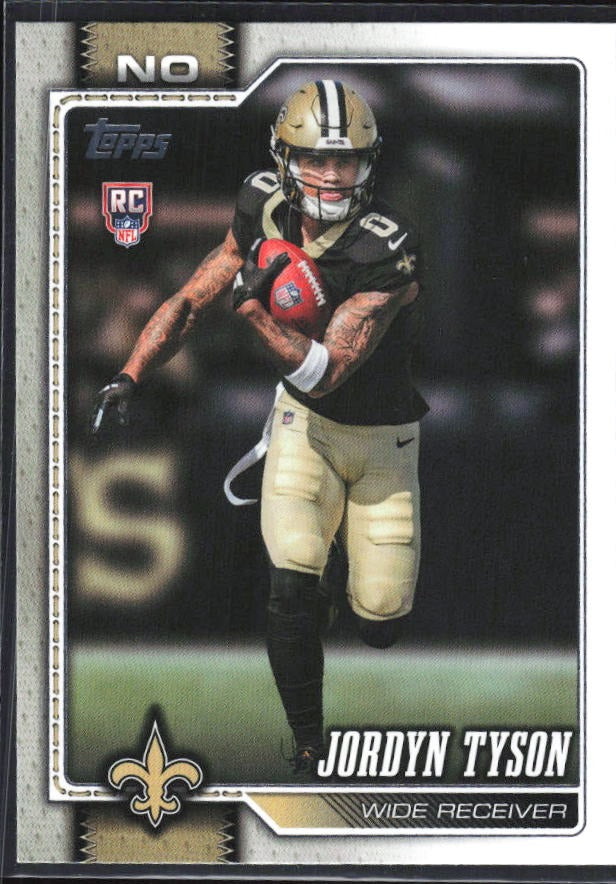 2026 Topps Flagship Football Jordyn Tyson RC #320 – framsida