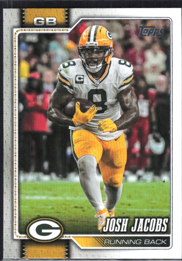 2026 Topps Flagship Football Josh Jacobs #77 – framsida