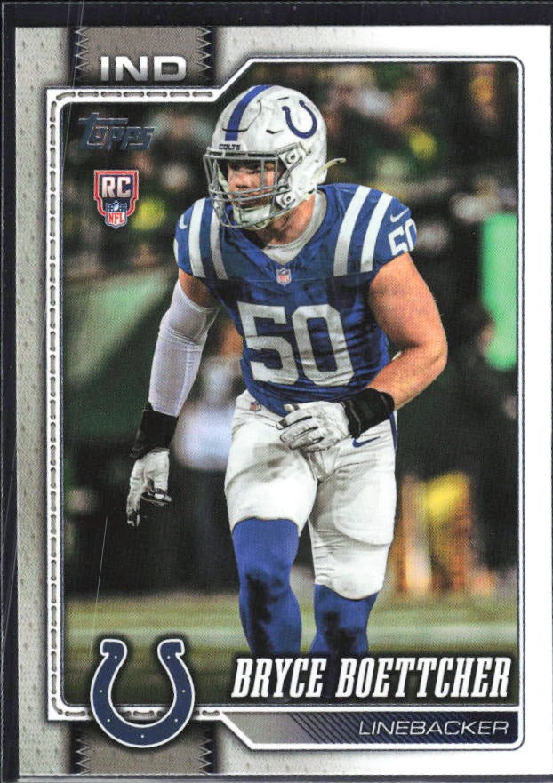 2026 Topps Flagship Football Bryce Boettcher RC #371 – framsida