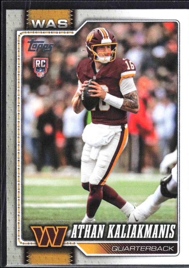 2026 Topps Flagship Football Athan Kaliakmanis RC #354 – framsida