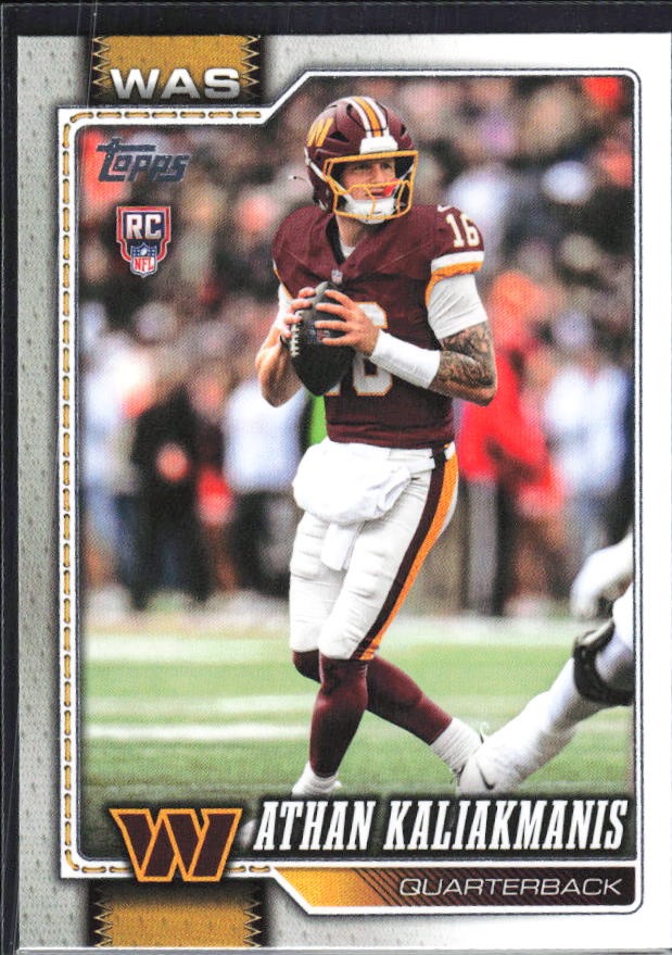 2026 Topps Flagship Football Athan Kaliakmanis RC #354 – framsida