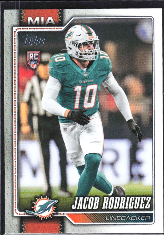 2026 Topps Flagship Football Jacob Rodriguez RC #378 – framsida