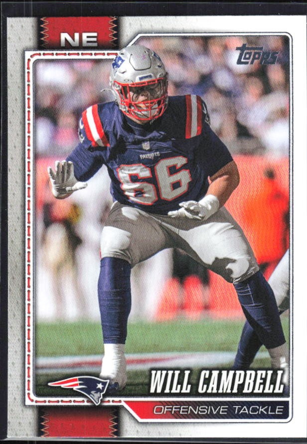 2026 Topps Flagship Football Will Campbell #137 – framsida