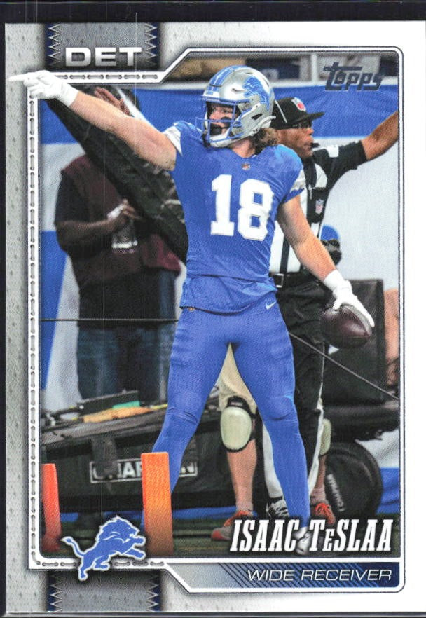 2026 Topps Flagship Football Isaac TeSlaa #64 – framsida