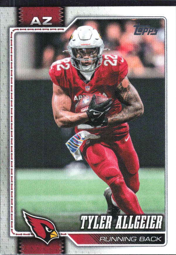 2026 Topps Flagship Football Tyler Allgeier #204 – framsida