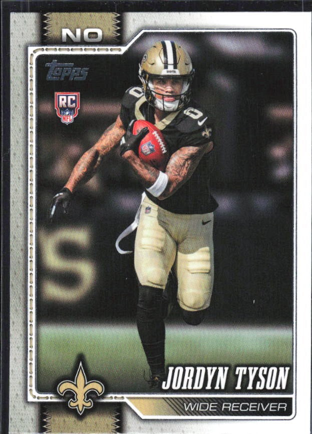 2026 Topps Flagship Football Jordyn Tyson RC #320 – framsida