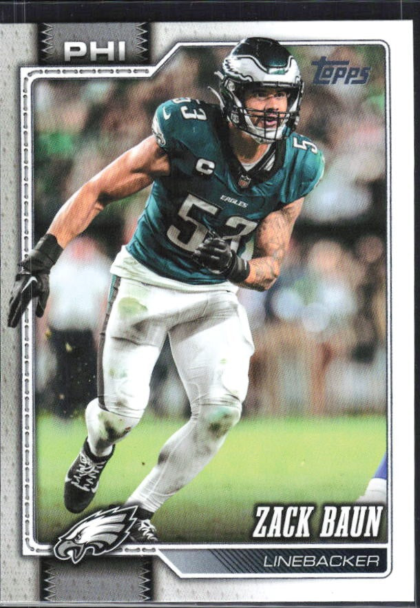 2026 Topps Flagship Football Zack Baun #251 – framsida