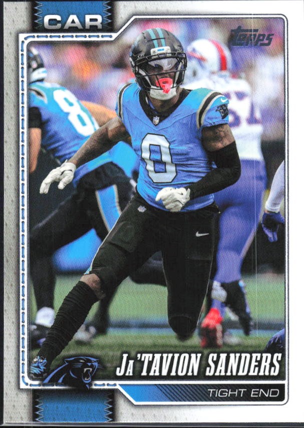 2026 Topps Flagship Football Ja’Tavion Sanders #27 – framsida