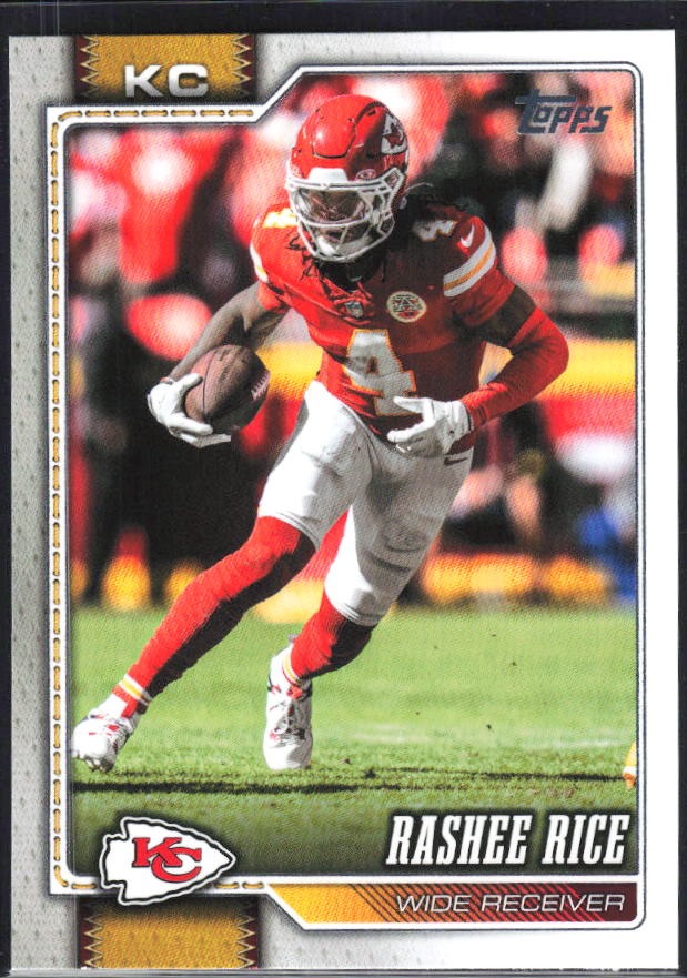2026 Topps Flagship Football Rashee Rice #101 – framsida