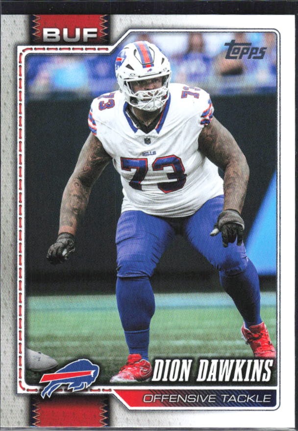 2026 Topps Flagship Football Dion Dawkins #23 – framsida