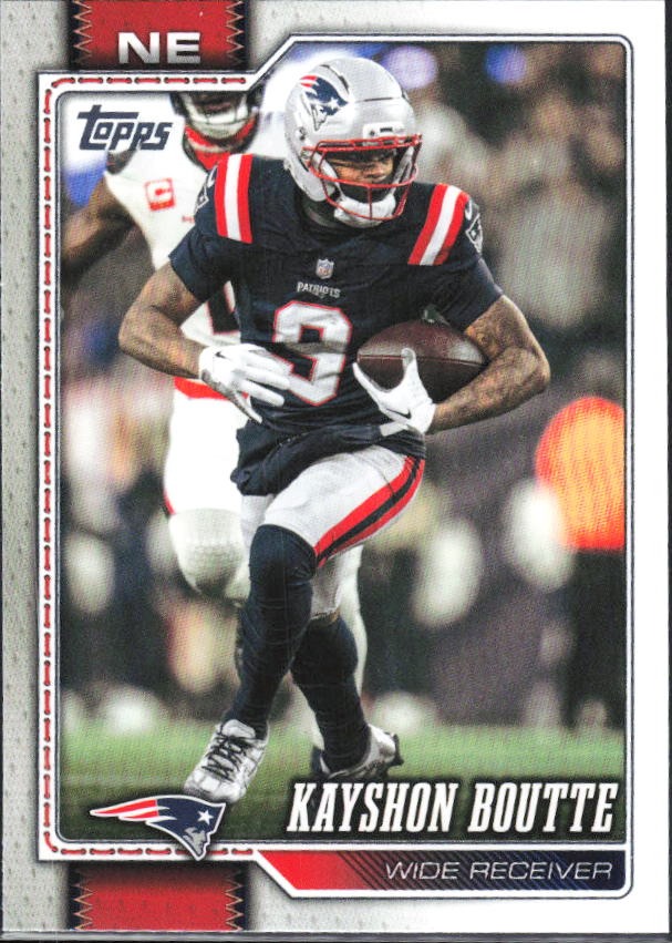 2026 Topps Flagship Football Kayshon Boutte #242 – framsida