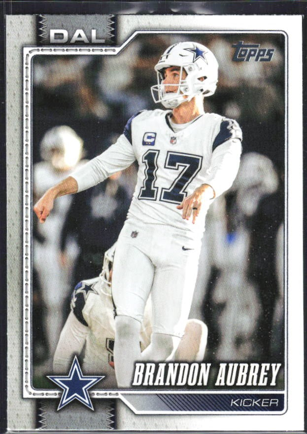 2026 Topps Flagship Football Brandon Aubrey #52 – framsida