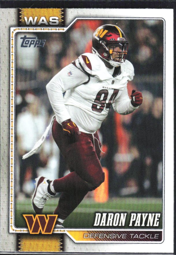 2026 Topps Flagship Football Daron Payne #258 – framsida