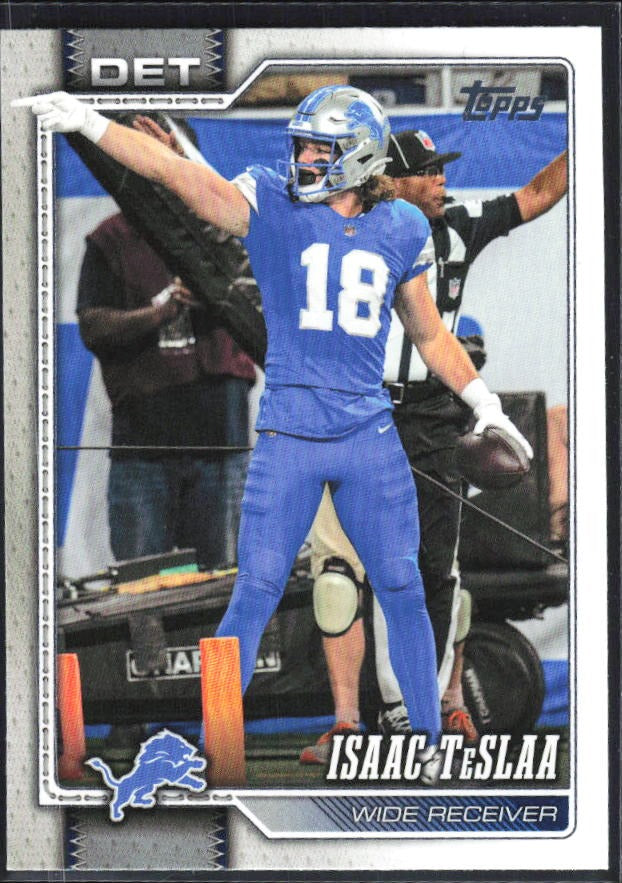 2026 Topps Flagship Football Isaac TeSlaa #64 – framsida