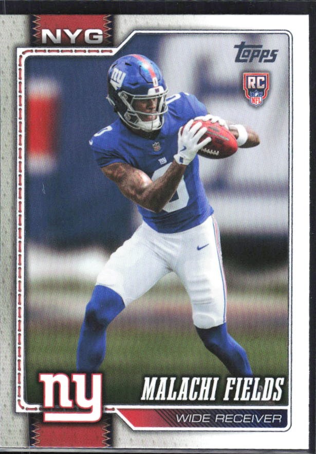 2026 Topps Flagship Football Malachi Fields RC #330 – framsida