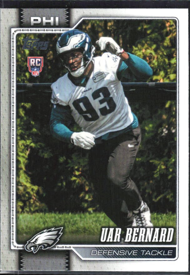 2026 Topps Flagship Football Uar Bernard RC #400 – framsida
