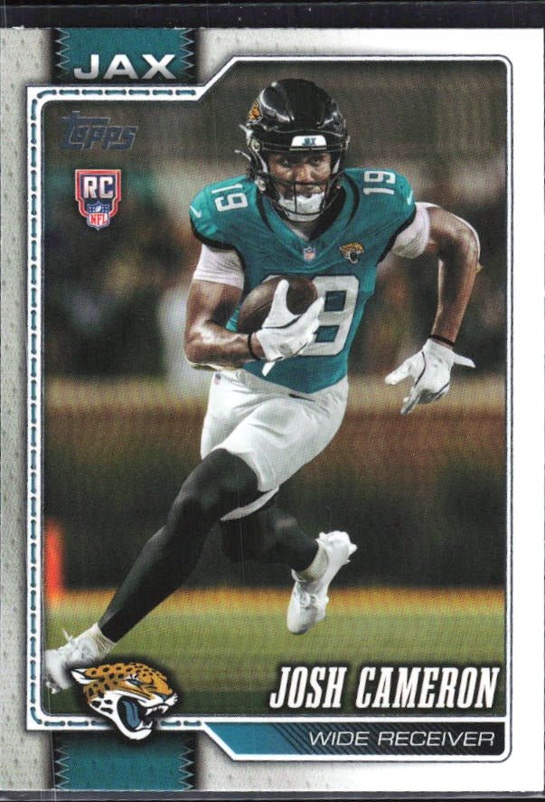 2026 Topps Flagship Football Josh Cameron RC #387 – framsida