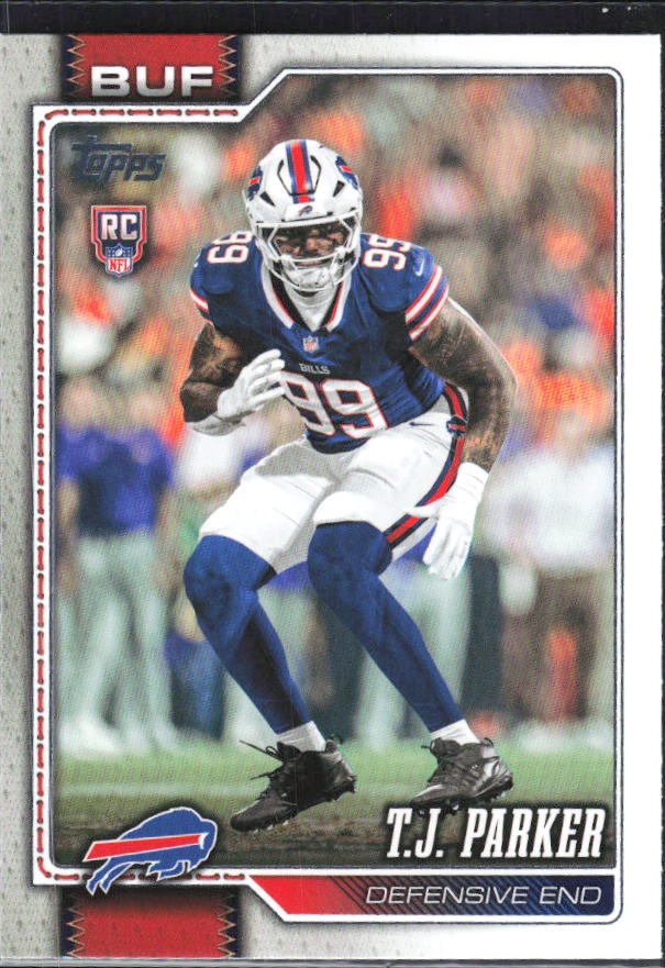 2026 Topps Flagship Football T.J. Parker RC #376 – framsida