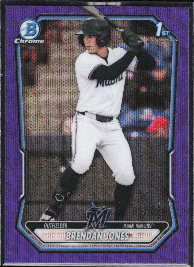 Brendan Jones BCP-186 1st Bowman Purple Wave – framsida