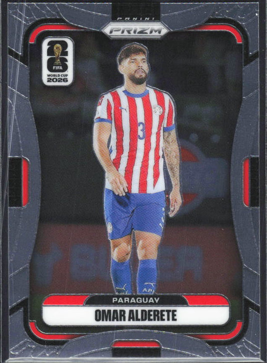 Omar Alderete 2026 Prizm World Cup Base framsida SKU 10688