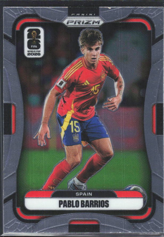 Pablo Barrios 2026 Prizm World Cup Base framsida SKU 10706