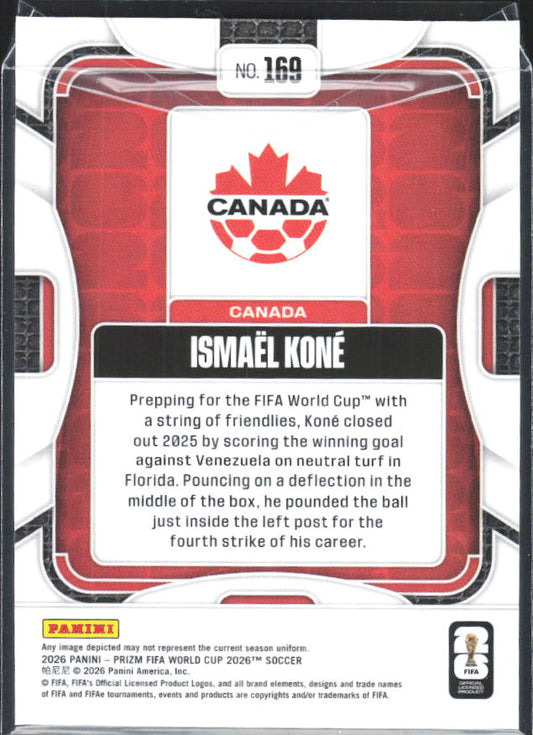 Ismael Kone 2026 Prizm World Cup Base baksida SKU 10707