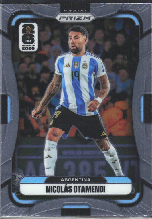 Nicolas Otamendi 2026 Prizm World Cup Base framsida SKU 10717