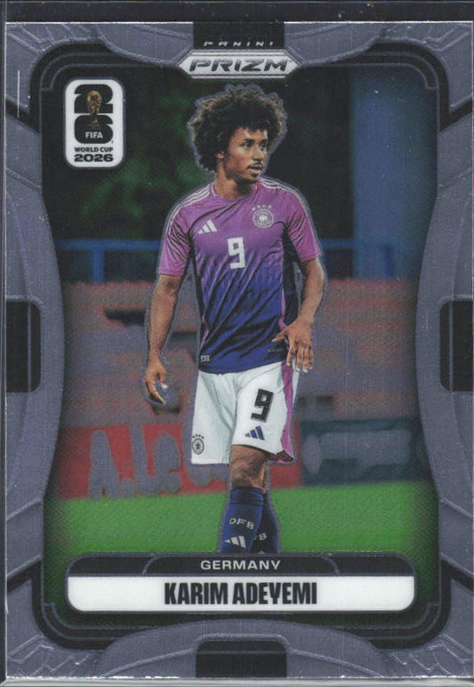 Karim Adeyemi 2026 Prizm World Cup Base framsida SKU 10720