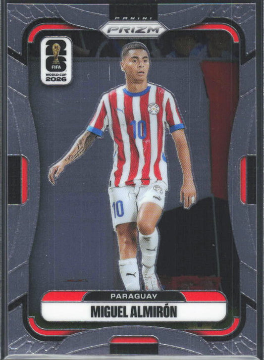 Miguel Almiron 2026 Prizm World Cup Base framsida SKU 10729