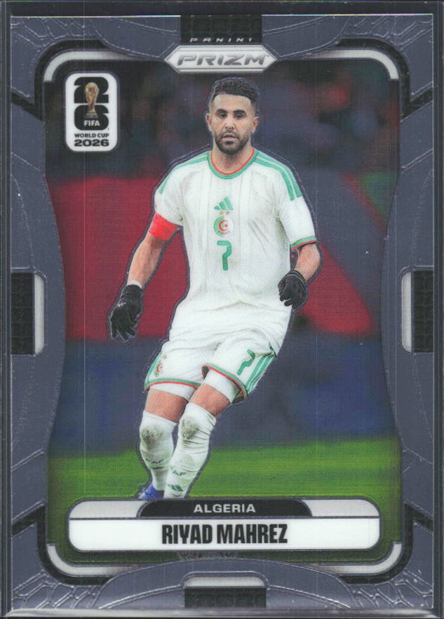 Riyad Mahrez 2026 Prizm World Cup Base framsida SKU 10735