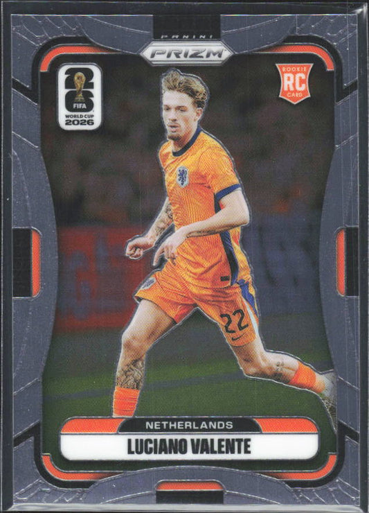 Luciano Valente 2026 Prizm World Cup Base framsida SKU 10743