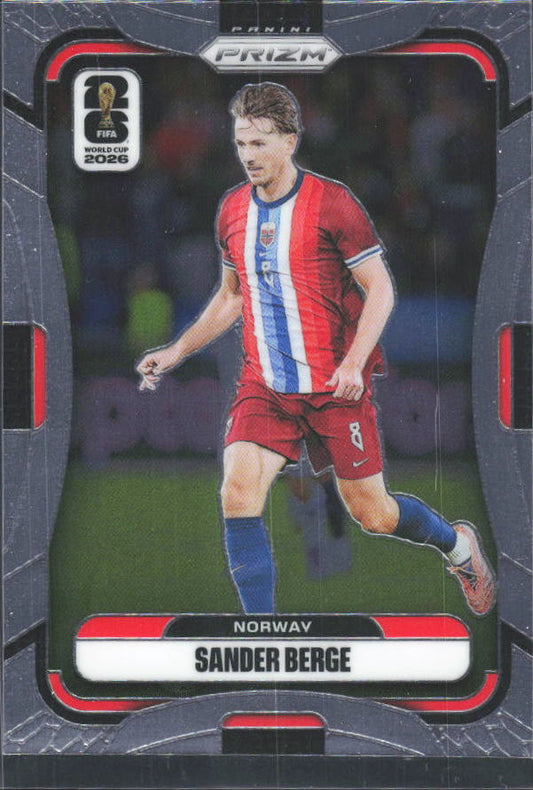 Sander Berge 2026 Prizm World Cup Base framsida SKU 10753